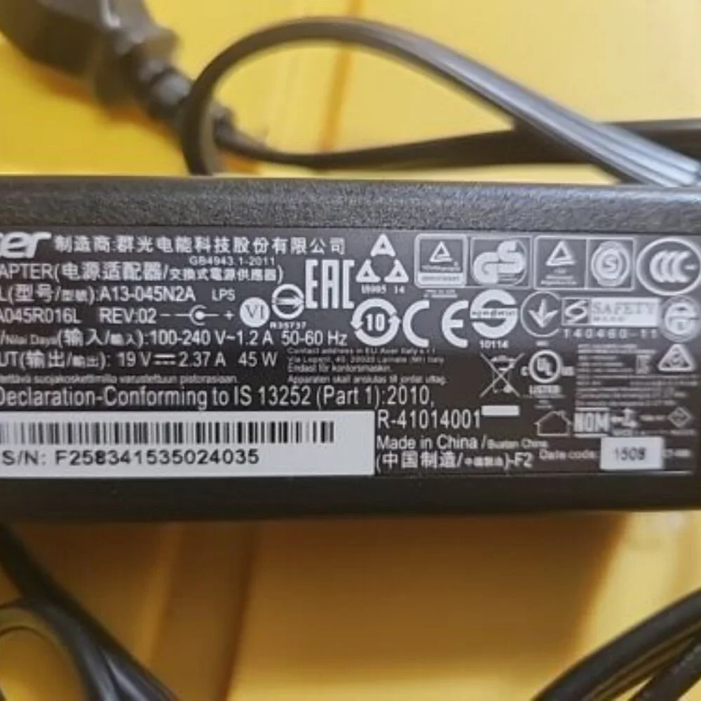 45W GenuineAC Adapter Charger For Acer Chromebook 11 C720 PA-1450-26 A13-045N2A